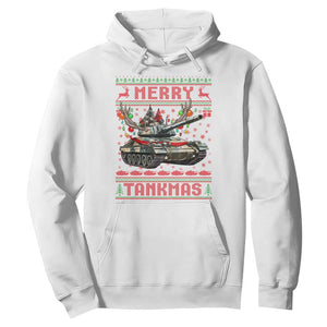 Funny Christmas Military Hoodie Merry Tankmas Tank Veteran Army TS09 White Print Your Wear