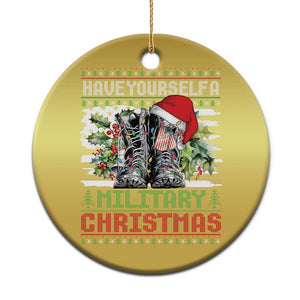 Funny Xmas Veteran Christmas Ornament Have Yourself A Military Christmas TS09 Print Your Wear