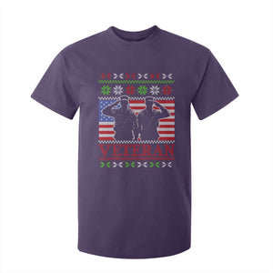 Christmas Veteran T Shirt For Kid Soldier America Flag Patriotic TS09 Purple Print Your Wear