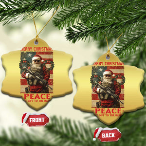 Christmas Veteran Christmas Ornament Peace Best Gift To The Nation Santa Army TS09 Snow Flake Gold Print Your Wear