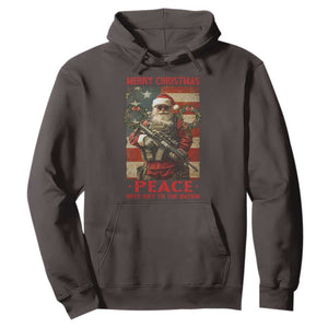 Christmas Veteran Hoodie Peace Best Gift To The Nation Santa Army TS09 Dark Chocolate Print Your Wear