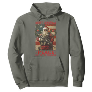 Christmas Veteran Hoodie Peace Best Gift To The Nation Santa Army TS09 Military Green Print Your Wear