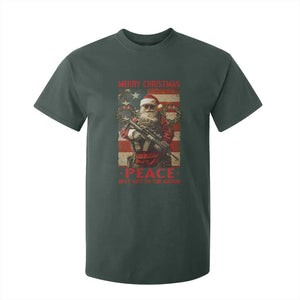 Christmas Veteran T Shirt For Kid Peace Best Gift To The Nation Santa Army TS09 Dark Forest Green Print Your Wear