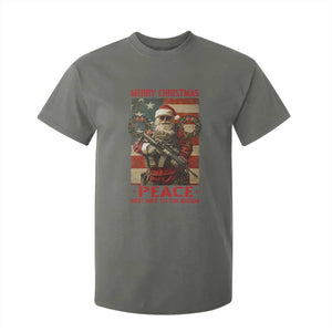 Christmas Veteran T Shirt For Kid Peace Best Gift To The Nation Santa Army TS09 Military Green Print Your Wear