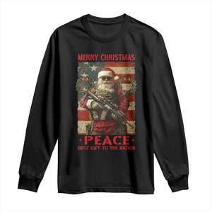 Christmas Veteran Long Sleeve Shirt Peace Best Gift To The Nation Santa Army TS09 Black Print Your Wear