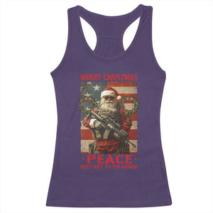 Christmas Veteran Racerback Tank Top Peace Best Gift To The Nation Santa Army TS09 Purple Print Your Wear