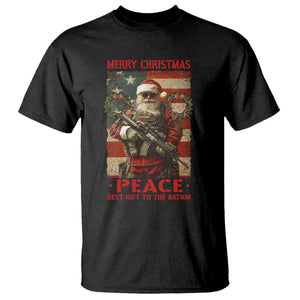 Christmas Veteran T Shirt Peace Best Gift To The Nation Santa Army TS09 Black Print Your Wear