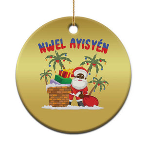 Funny Haitian Xmas Christmas Ornament Nwel Ayisen Creole Santa Palm Tree TS09 Print Your Wear