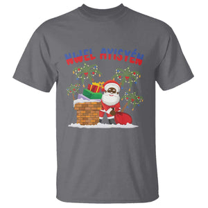 Funny Haitian Christmas T Shirt Nwel Ayisen Creole Santa Palm Tree TS09 Charcoal Print Your Wear