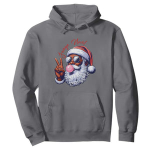 Funny Haitian Christmas Hoodie Jwaye Nwel Creole Cute Black Santa TS09 Charcoal Print Your Wear