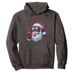 Funny Haitian Christmas Hoodie Jwaye Nwel Creole Cute Black Santa TS09 Dark Chocolate Print Your Wear