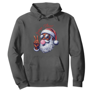 Funny Haitian Christmas Hoodie Jwaye Nwel Creole Cute Black Santa TS09 Dark Heather Print Your Wear