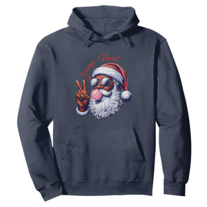 Funny Haitian Christmas Hoodie Jwaye Nwel Creole Cute Black Santa TS09 Navy Print Your Wear