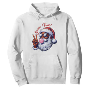 Funny Haitian Christmas Hoodie Jwaye Nwel Creole Cute Black Santa TS09 White Print Your Wear