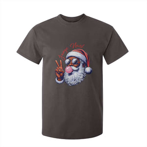 Funny Haitian Christmas T Shirt For Kid Jwaye Nwel Creole Cute Black Santa TS09 Dark Chocolate Print Your Wear