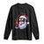 Funny Haitian Christmas Long Sleeve Shirt Jwaye Nwel Creole Cute Black Santa TS09 Black Print Your Wear