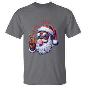 Funny Haitian Christmas T Shirt Jwaye Nwel Creole Cute Black Santa TS09 Charcoal Print Your Wear