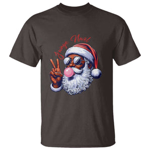 Funny Haitian Christmas T Shirt Jwaye Nwel Creole Cute Black Santa TS09 Dark Chocolate Print Your Wear