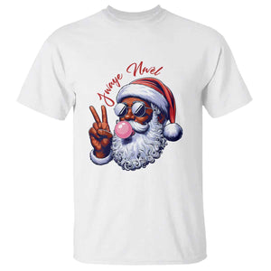 Funny Haitian Christmas T Shirt Jwaye Nwel Creole Cute Black Santa TS09 White Print Your Wear