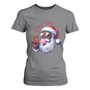 Funny Haitian Christmas T Shirt For Women Jwaye Nwel Creole Cute Black Santa TS09 Charcoal Print Your Wear