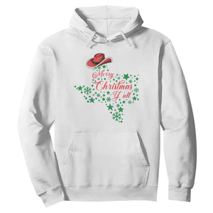 Merry Christmas Y'All Texas Hoodie TS09 White Print Your Wear