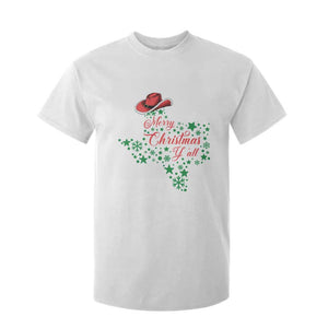 Merry Christmas Y'All Texas T Shirt For Kid TS09 White Print Your Wear