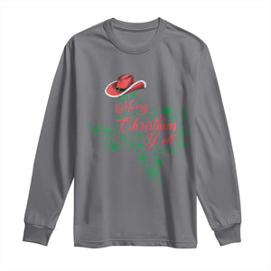 Merry Christmas Y'All Texas Long Sleeve Shirt TS09 Charcoal Print Your Wear