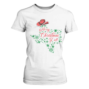 Merry Christmas Y'All Texas T Shirt For Women TS09 White Print Your Wear