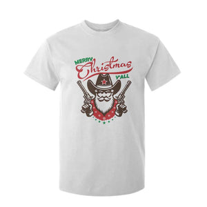 Merry Christmas Y'All Texas Cowboy Santa T Shirt For Kid TS09 White Print Your Wear