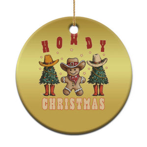 Howdy Xmas Christmas Ornament Cowboy Cactus Xmas Tree TS09 Print Your Wear