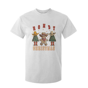 Howdy Christmas T Shirt For Kid Cowboy Cactus Xmas Tree TS09 White Print Your Wear