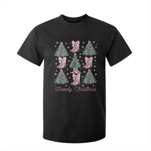 Howdy Christmas T Shirt For Kid Coquette Christmas Tree Cowgirl TS09 Black Print Your Wear