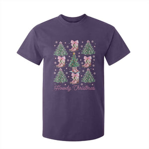 Howdy Christmas T Shirt For Kid Coquette Christmas Tree Cowgirl TS09 Purple Print Your Wear