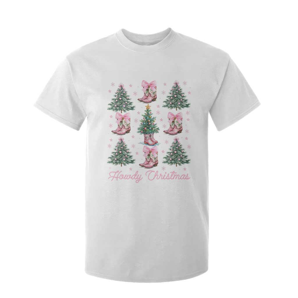 Howdy Christmas T Shirt For Kid Coquette Christmas Tree Cowgirl TS09 White Print Your Wear