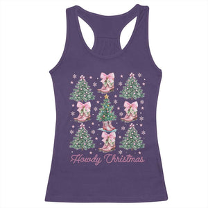 Howdy Christmas Racerback Tank Top Coquette Christmas Tree Cowgirl TS09 Purple Print Your Wear