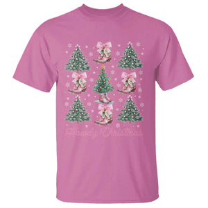 Howdy Christmas T Shirt Coquette Christmas Tree Cowgirl TS09 Azalea Print Your Wear