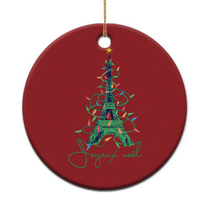 Eiffel Tower Christmas Tree Joyeux Noel Christmas Ornament TS09 Print Your Wear