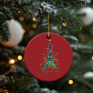 Eiffel Tower Christmas Tree Joyeux Noel Christmas Ornament TS09 Print Your Wear