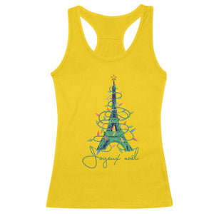 Joyeux Noel Eiffel Tower Christmas Tree Racerback Tank Top TS09 Daisy Print Your Wear