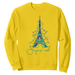 Joyeux Noel Eiffel Tower Christmas Tree Sweatshirt TS09 Daisy Print Your Wear