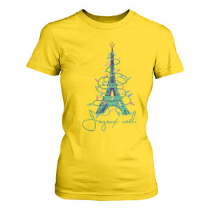 Joyeux Noel Eiffel Tower Christmas Tree T Shirt For Women TS09 Daisy Print Your Wear