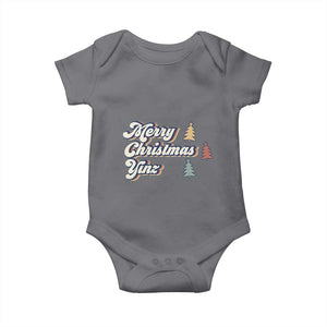 Funny Merry Christmas Yinz Pittsburgh Baby Onesie TS09 Charcoal Print Your Wear