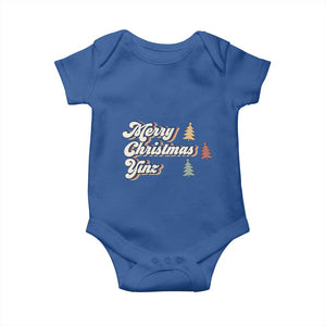 Funny Merry Christmas Yinz Pittsburgh Baby Onesie TS09 Royal Blue Print Your Wear