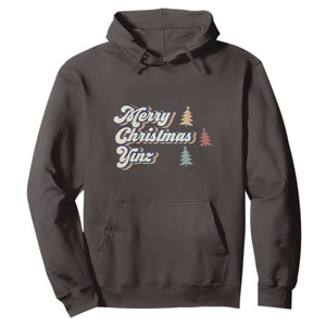 Funny Merry Christmas Yinz Pittsburgh Hoodie TS09 Dark Chocolate Print Your Wear