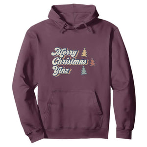 Funny Merry Christmas Yinz Pittsburgh Hoodie TS09 Maroon Print Your Wear