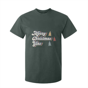 Funny Merry Christmas Yinz Pittsburgh T Shirt For Kid TS09 Dark Forest Green Print Your Wear