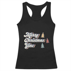 Funny Merry Christmas Yinz Pittsburgh Racerback Tank Top TS09 Black Print Your Wear