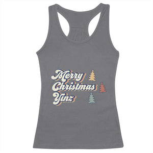 Funny Merry Christmas Yinz Pittsburgh Racerback Tank Top TS09 Charcoal Print Your Wear