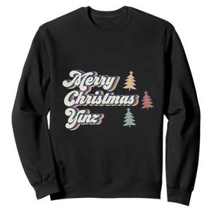 Funny Merry Christmas Yinz Pittsburgh Sweatshirt TS09 Black Print Your Wear