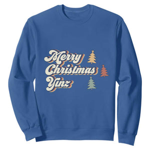 Funny Merry Christmas Yinz Pittsburgh Sweatshirt TS09 Royal Blue Print Your Wear